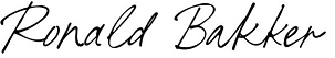 ondertekening Ronald Bakker